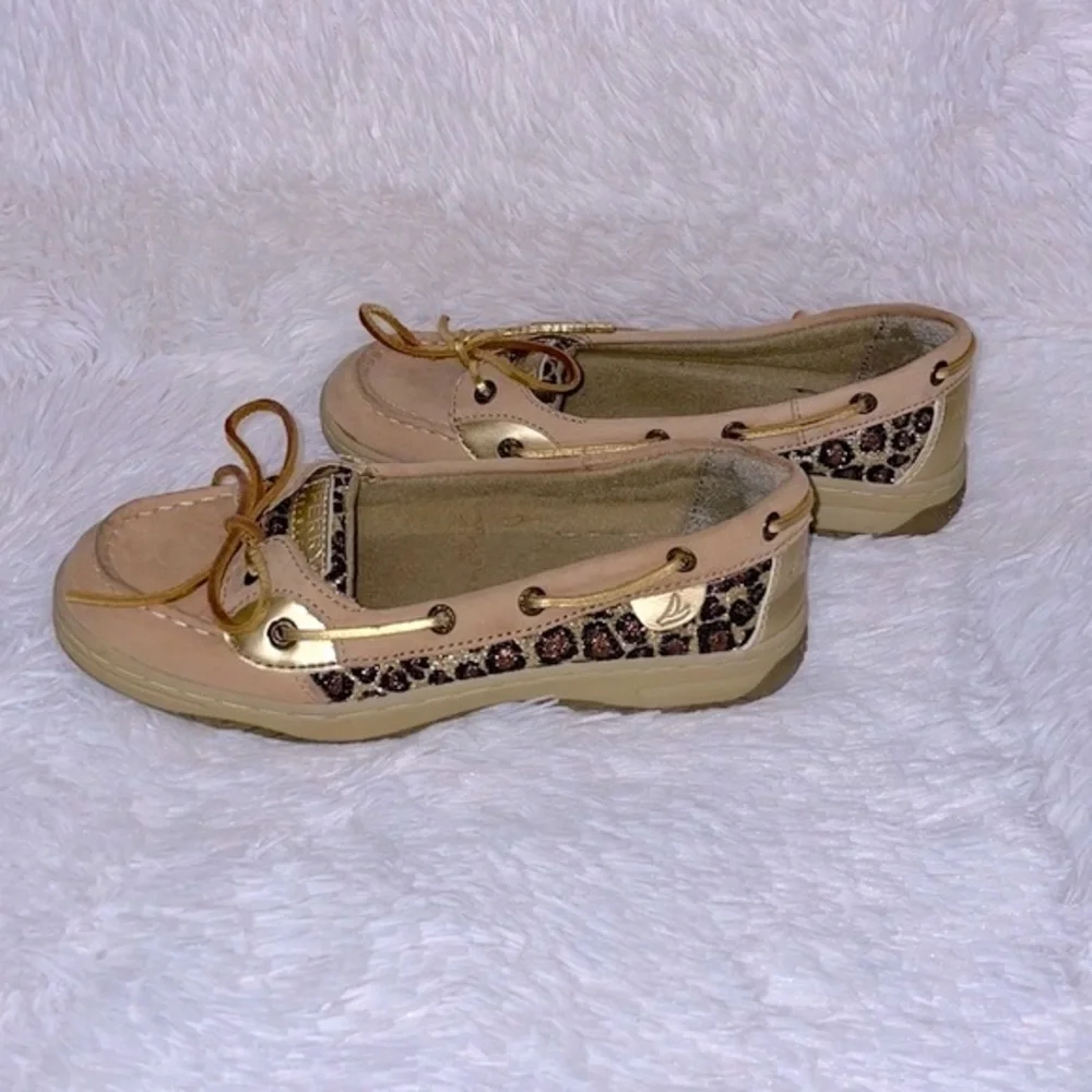 Sperry Angelfish Leopard Jacquard Slip-On Boat Shoe
